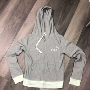 Pink sweater 1986 grey and teal